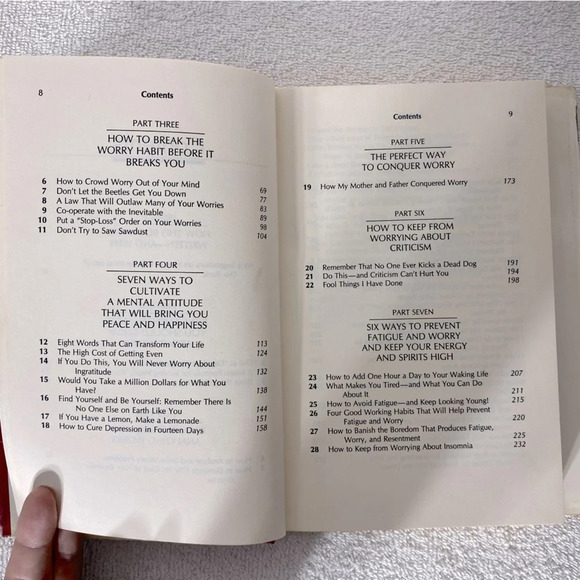 Vintage Dale Carnegie How To Stop Worrying And Start Living Hard Cover Book - Picture 9 of 13